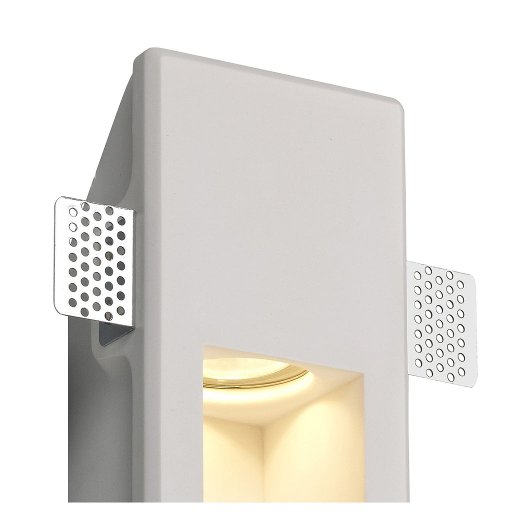 NL71729 Sucro Medium Recessed Wall Lamp 1 Light White Paintable Gypsum