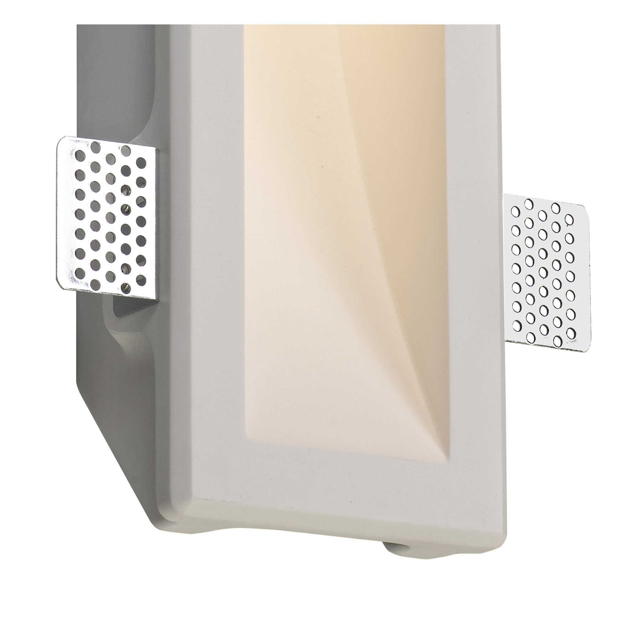 NL71729 Sucro Medium Recessed Wall Lamp 1 Light White Paintable Gypsum