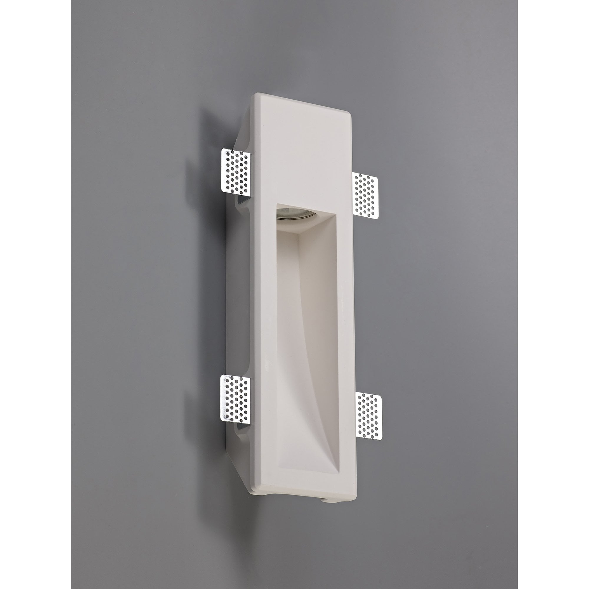 NL71729 Sucro Medium Recessed Wall Lamp 1 Light White Paintable Gypsum