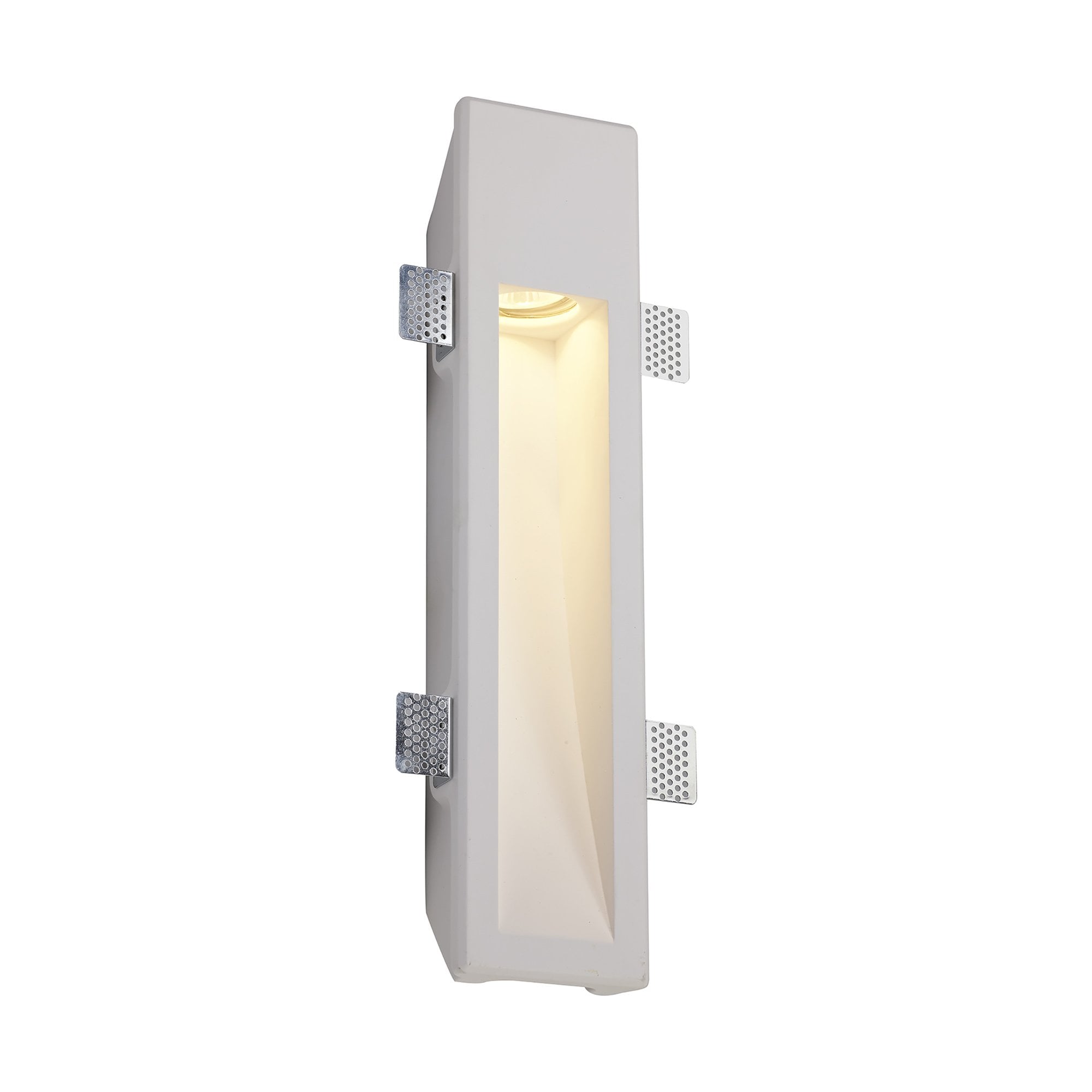NL71739 Sucro Large Recessed Wall Lamp 1 Light White Paintable Gypsum