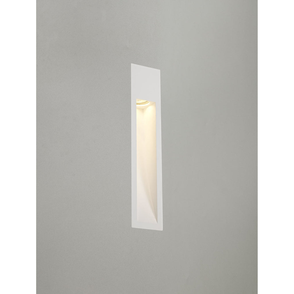 NL71739 Sucro Large Recessed Wall Lamp 1 Light White Paintable Gypsum
