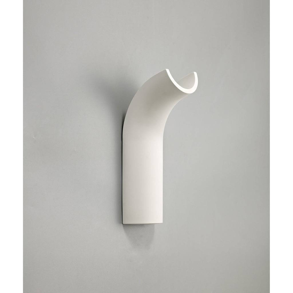 NL71749 Sucro Up Lighter Wall Lamp LED White Paintable Gypsum
