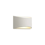 NL71759 Sucro Rectangular Wall Lamp 1 Light White Paintable Gypsum