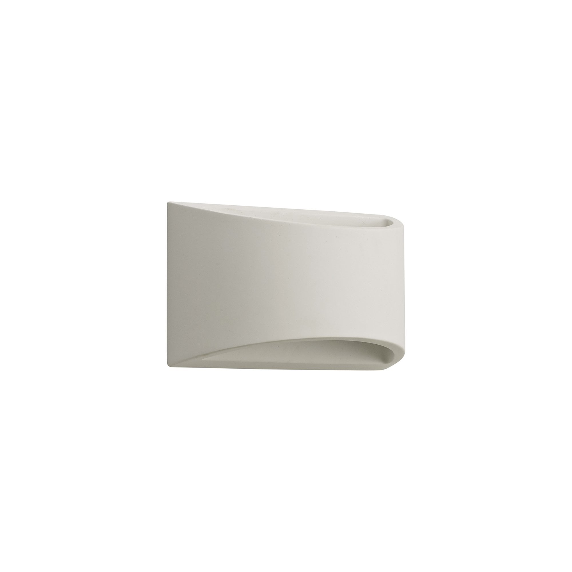 NL71759 Sucro Rectangular Wall Lamp 1 Light White Paintable Gypsum