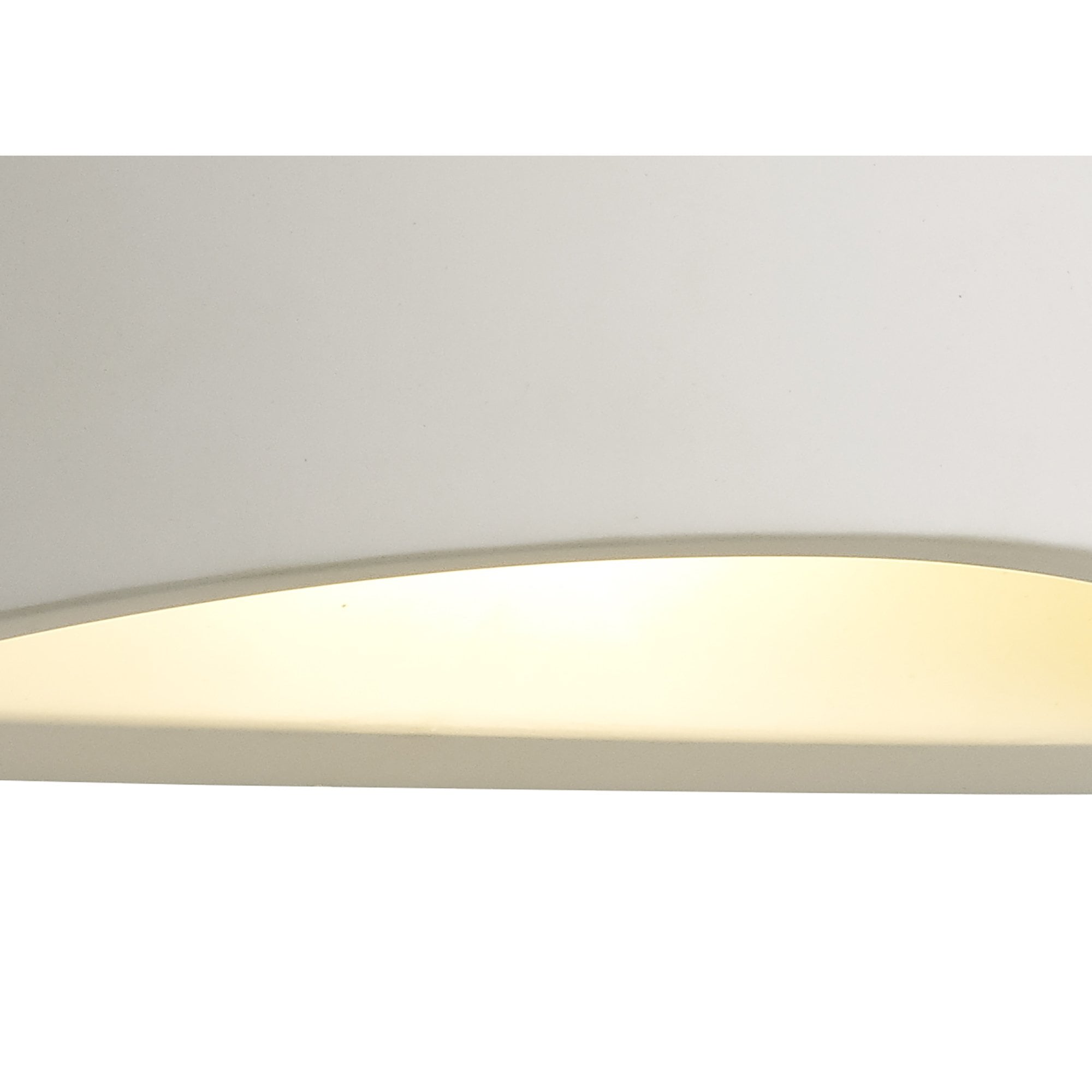 NL71759 Sucro Rectangular Wall Lamp 1 Light White Paintable Gypsum
