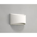 NL71759 Sucro Rectangular Wall Lamp 1 Light White Paintable Gypsum