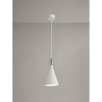 NL71769 Sucro Pendant 1 Light White Paintable Gypsum
