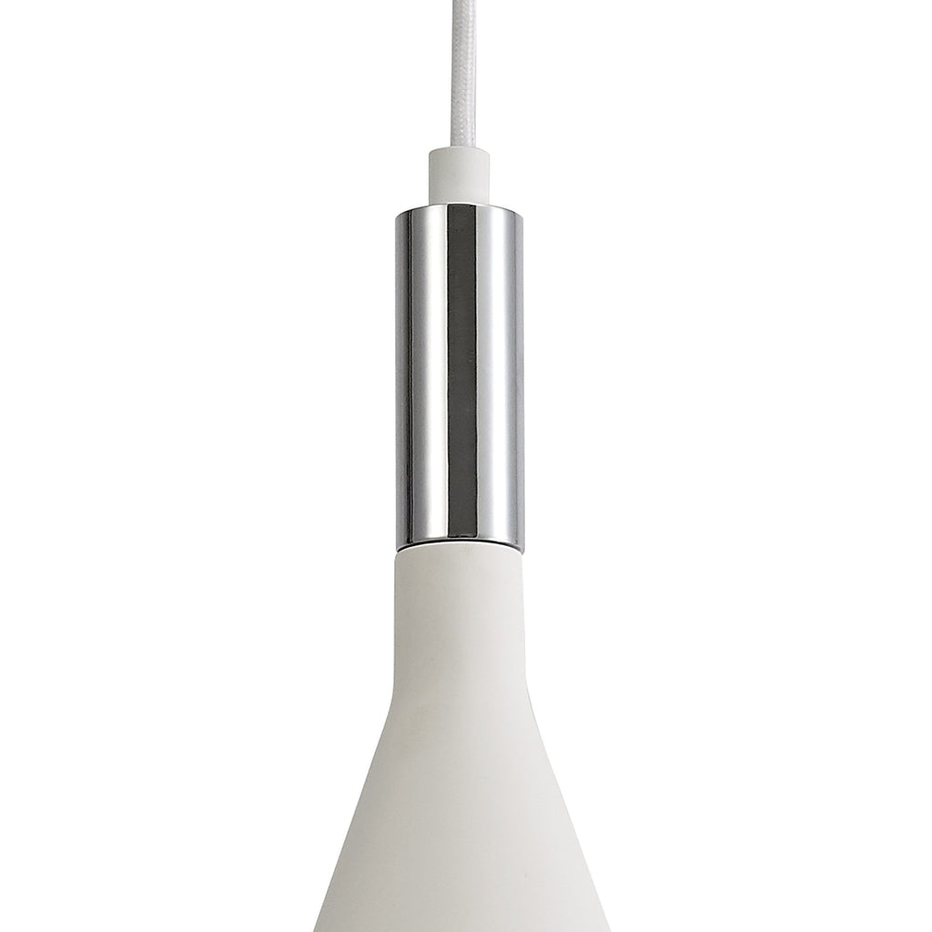 NL71769 Sucro Pendant 1 Light White Paintable Gypsum