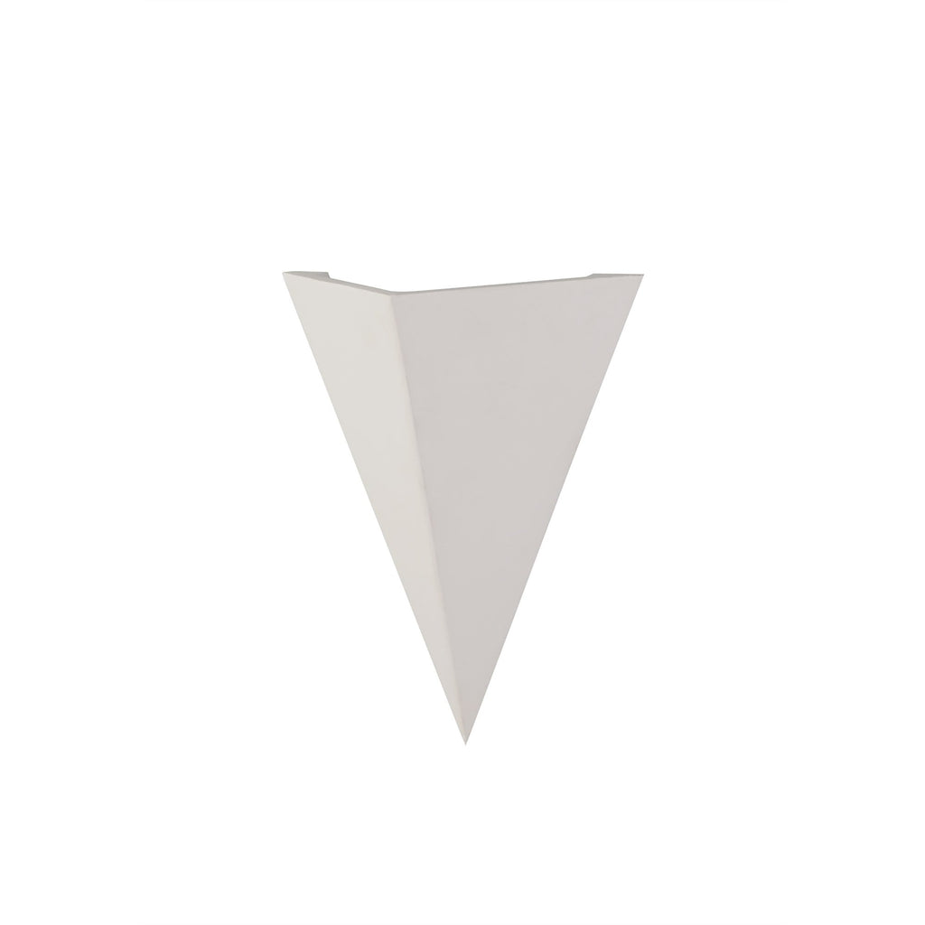 NL77139 Sucro Triangle Wall Lamp 1 Light White Paintable Gypsum