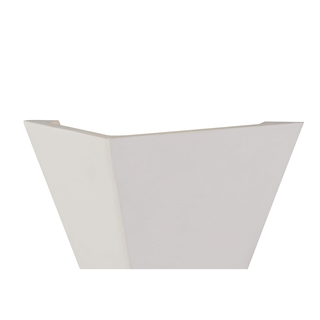 NL77139 Sucro Triangle Wall Lamp 1 Light White Paintable Gypsum