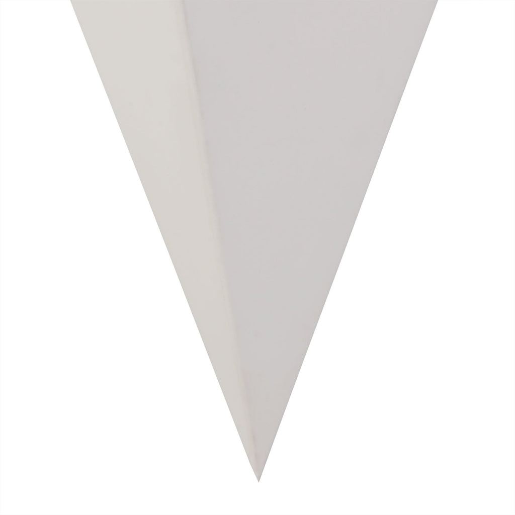 NL77139 Sucro Triangle Wall Lamp 1 Light White Paintable Gypsum