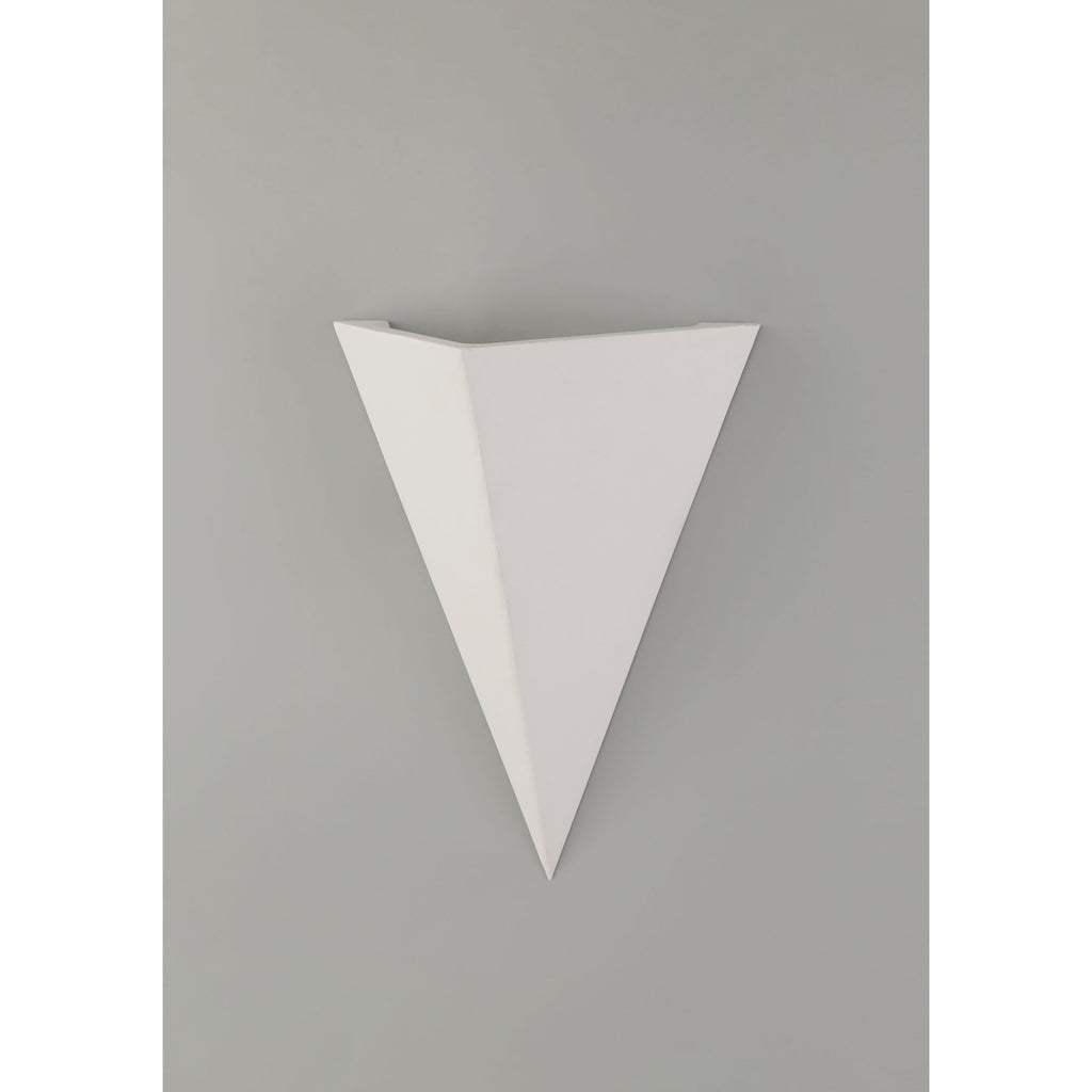 NL77139 Sucro Triangle Wall Lamp 1 Light White Paintable Gypsum