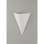 NL77139 Sucro Triangle Wall Lamp 1 Light White Paintable Gypsum