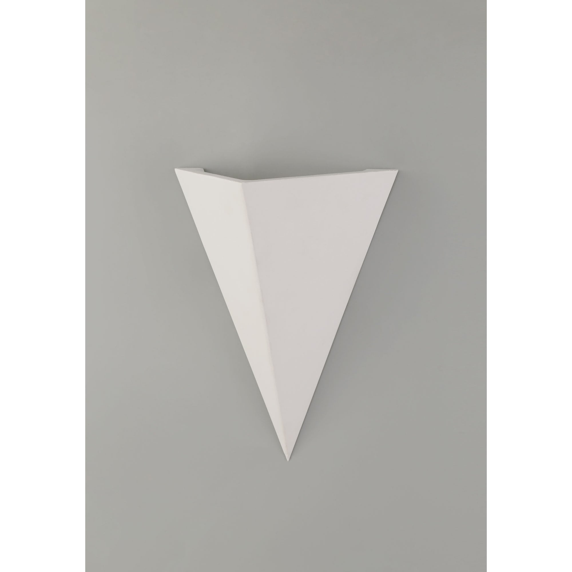 NL77139 Sucro Triangle Wall Lamp 1 Light White Paintable Gypsum