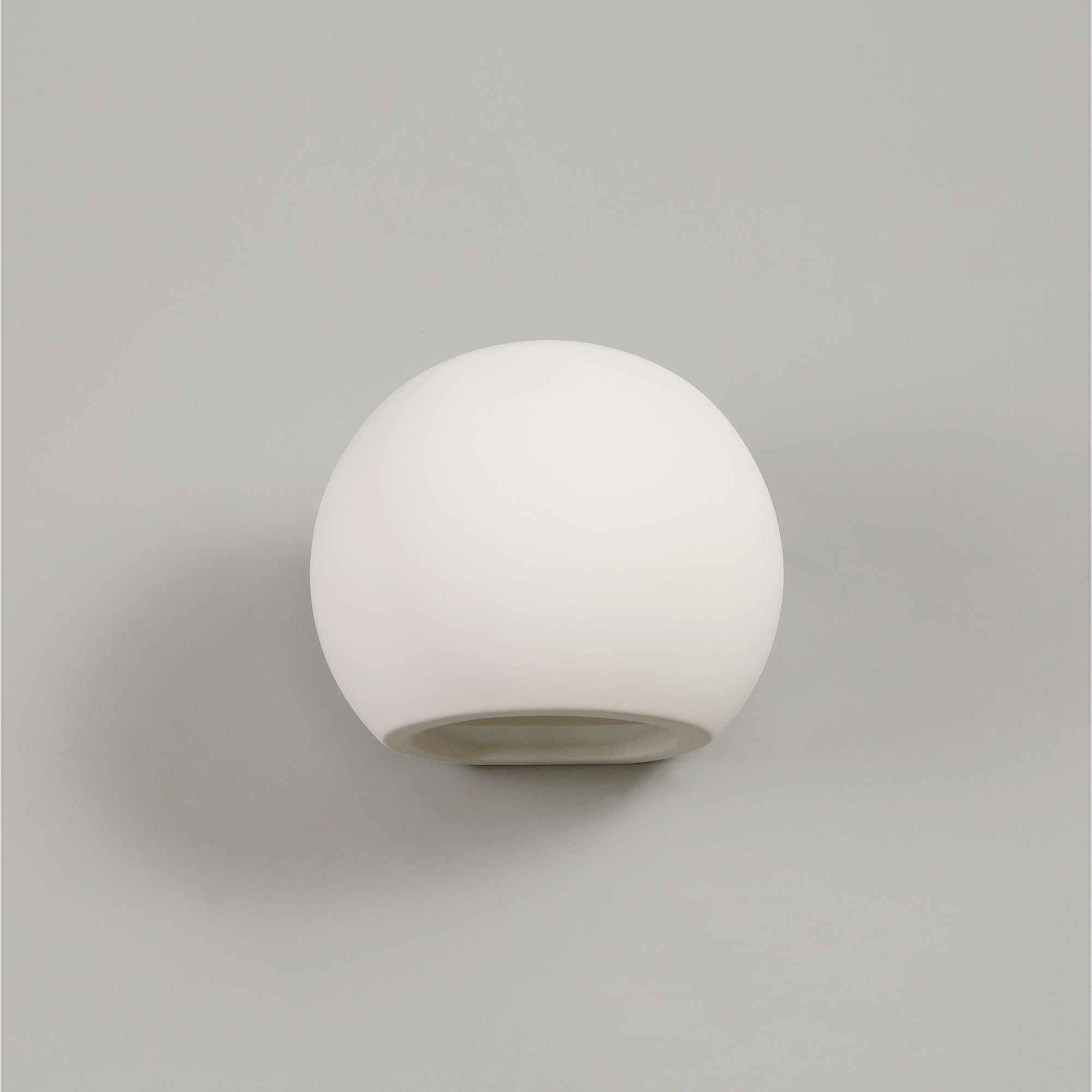 NL77149 Sucro Round Ball Up & Down Wall Lamp 1 Light White Paintable Gypsum