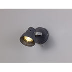 NL81189 Tabby Adjustable Spot Light 1 Light Matt Grey/Polished Chrome