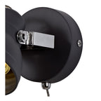 NL81189 Tabby Adjustable Spot Light 1 Light Matt Grey/Polished Chrome