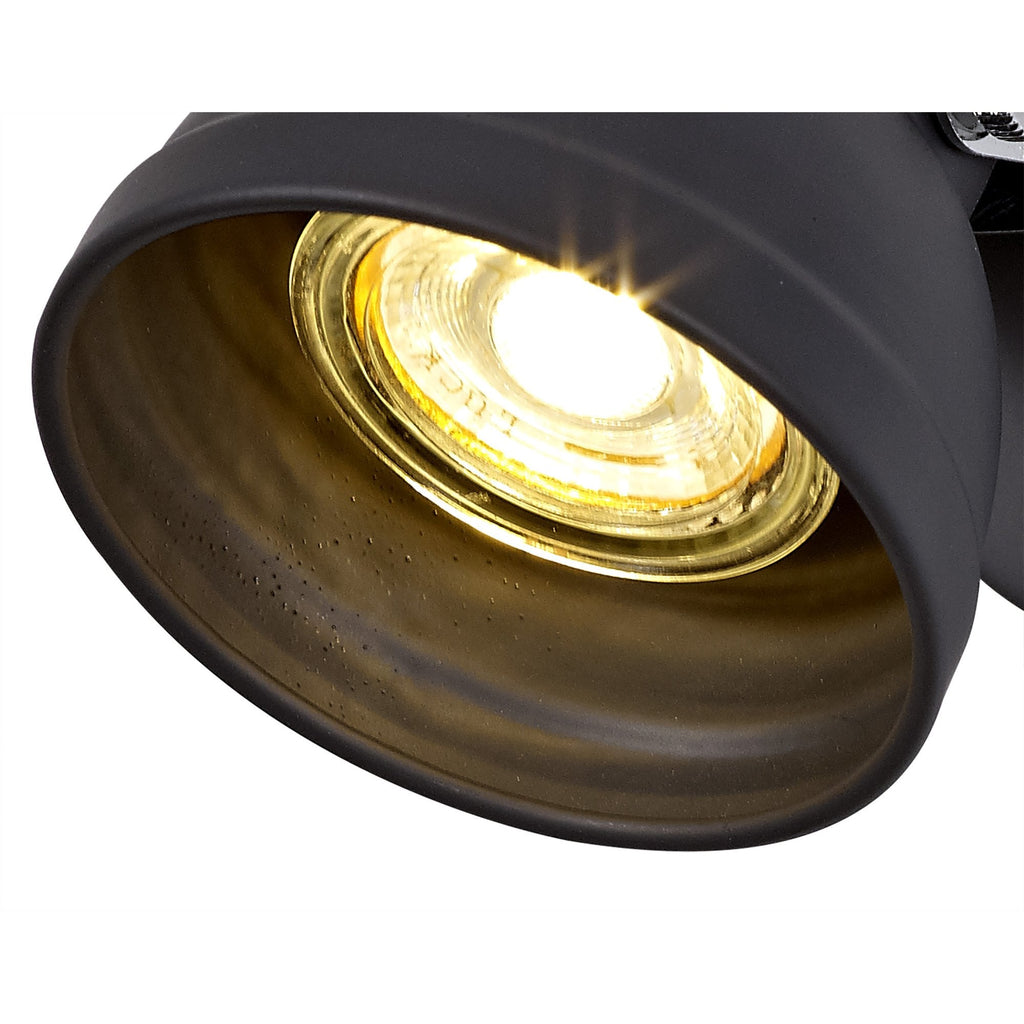 NL81189 Tabby Adjustable Spot Light 1 Light Matt Grey/Polished Chrome