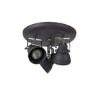 NL81199 Tabby Adjustable Round Spot Light 3 Light Matt Grey/Polished Chrome