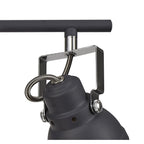 NL81209 Tabby Adjustable Bar Spot Light 4 Light Matt Grey/Polished Chrome
