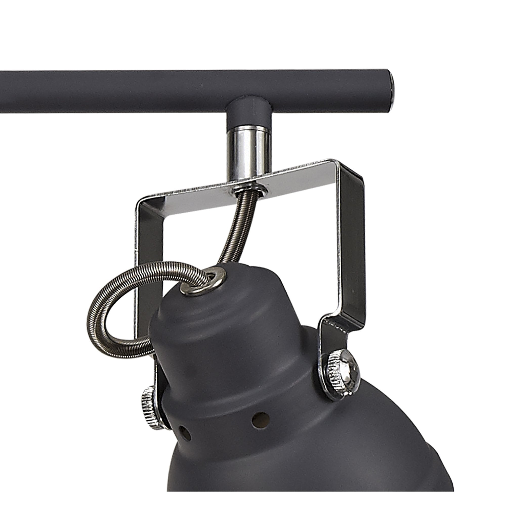 NL81209 Tabby Adjustable Bar Spot Light 4 Light Matt Grey/Polished Chrome