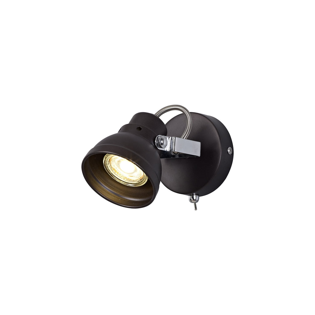 NL81509 Tabby Adjustable Spot Light 1 Light Oiled Bronze/Polished Chrome