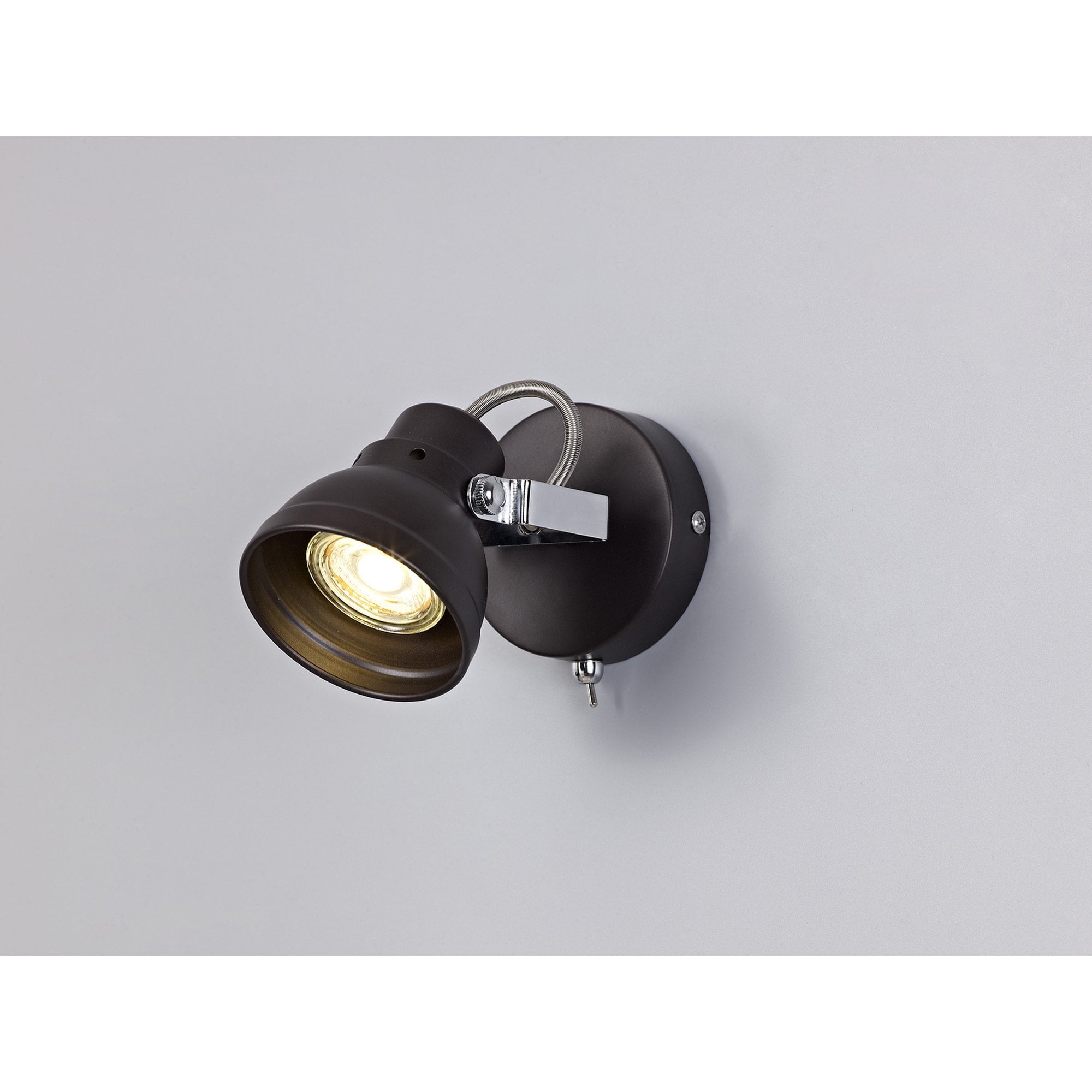 NL81509 Tabby Adjustable Spot Light 1 Light Oiled Bronze/Polished Chrome