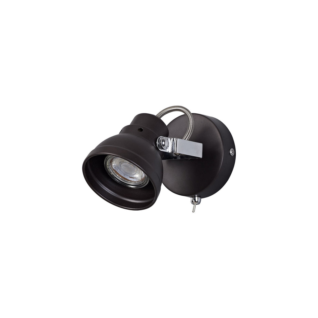 NL81509 Tabby Adjustable Spot Light 1 Light Oiled Bronze/Polished Chrome