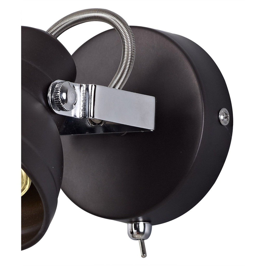 NL81509 Tabby Adjustable Spot Light 1 Light Oiled Bronze/Polished Chrome