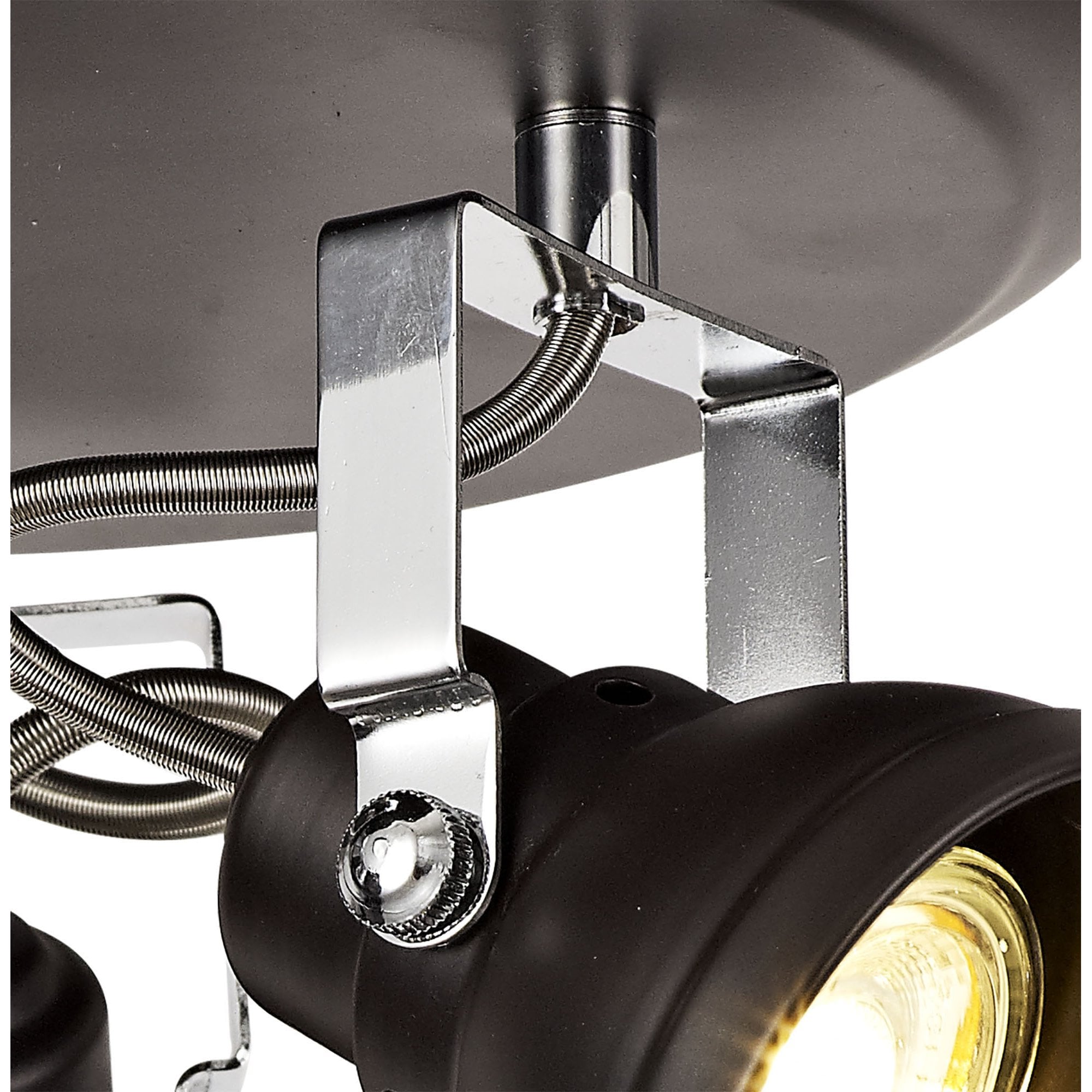 NL81519 Tabby Adjustable Round Spot Light 3 Light Oiled Bronze/Polished Chrome