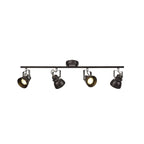 NL81529 Tabby Adjustable Bar Spot Light 4 Light Oiled Bronze/Polished Chrome