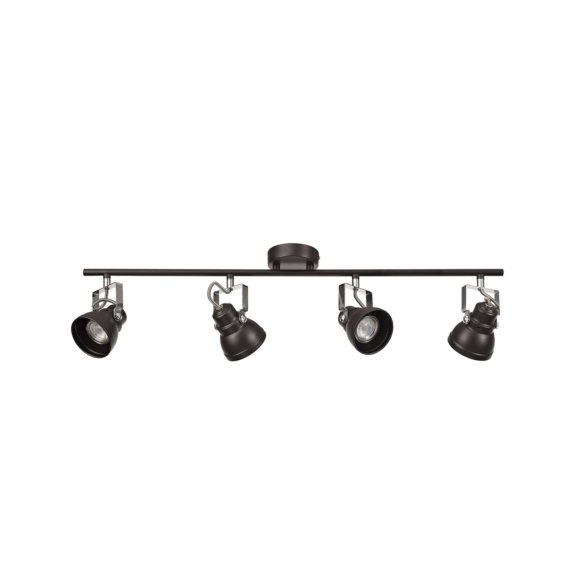 NL81529 Tabby Adjustable Bar Spot Light 4 Light Oiled Bronze/Polished Chrome