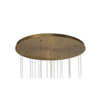 NL78619 Taki Pendant 5M 21 Light Brass/Copper & Cognac Glass