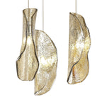 NL78619 Taki Pendant 5M 21 Light Brass/Copper & Cognac Glass