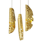 NL78619 Taki Pendant 5M 21 Light Brass/Copper & Cognac Glass
