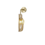 NL81969 Taki Wall Light 1 Light Brass/Polished Chrome & Cognac Glass