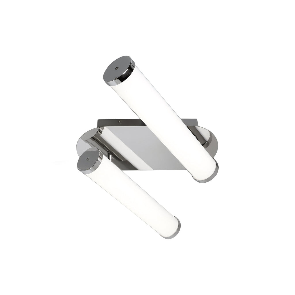 NL70229 Tao Bathroom Ceiling Lamp 2 Light LED Polished Chrome