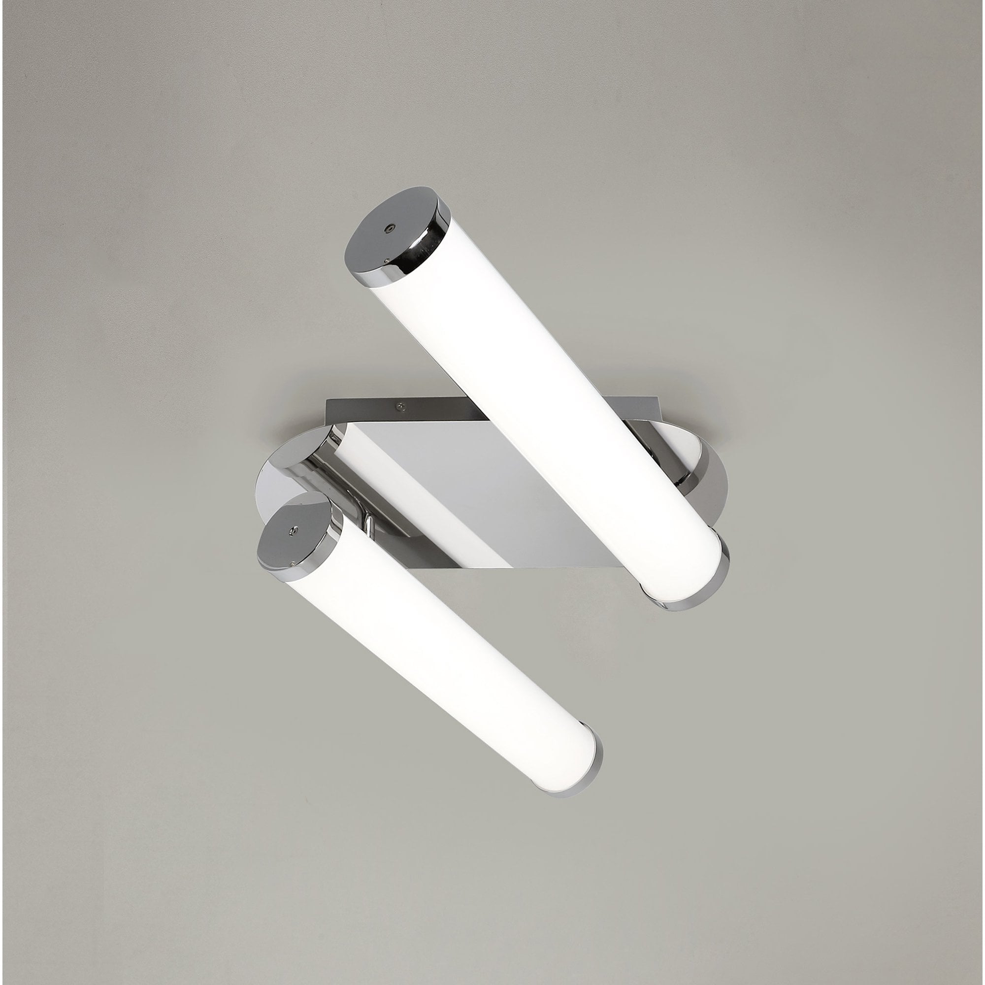 NL70229 Tao Bathroom Ceiling Lamp 2 Light LED Polished Chrome