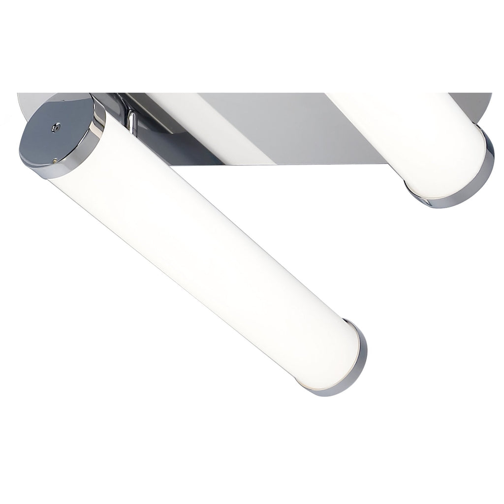 NL70229 Tao Bathroom Ceiling Lamp 2 Light LED Polished Chrome
