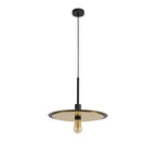 NL75679 Tazzy Single 3In1 Ceiling Flush Semi-Fush & Pendant  Light Black/Gold