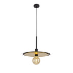 NL75679 Tazzy Single 3In1 Ceiling Flush Semi-Fush & Pendant  Light Black/Gold