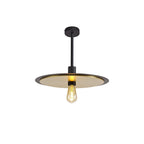 NL75679 Tazzy Single 3In1 Ceiling Flush Semi-Fush & Pendant  Light Black/Gold