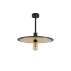 NL75679 Tazzy Single 3In1 Ceiling Flush Semi-Fush & Pendant  Light Black/Gold