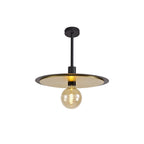 NL75679 Tazzy Single 3In1 Ceiling Flush Semi-Fush & Pendant  Light Black/Gold