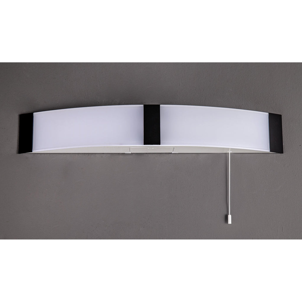 NL83929 Tilly Bathroom LED Wall Lamp Shaver Socket Black