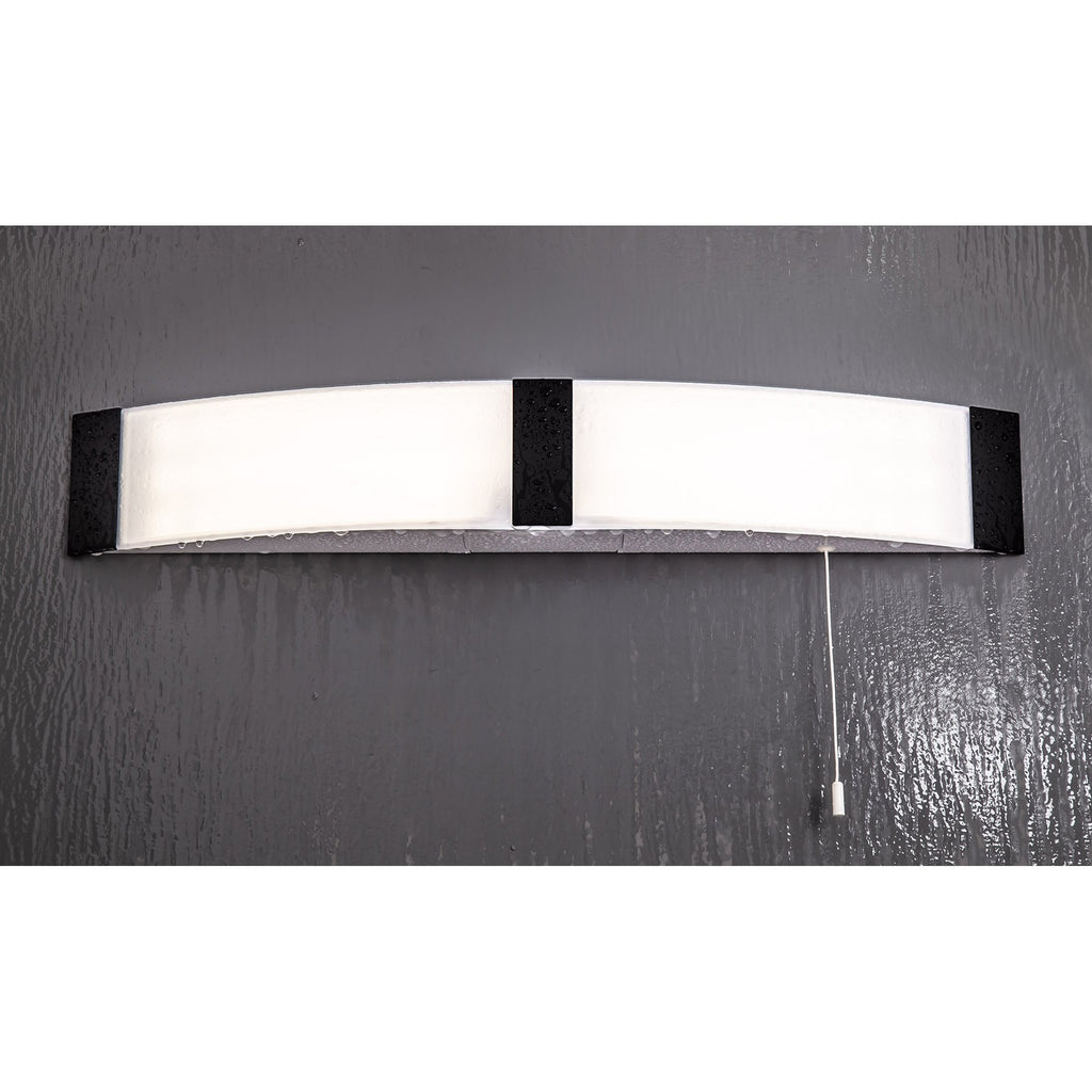 NL83929 Tilly Bathroom LED Wall Lamp Shaver Socket Black