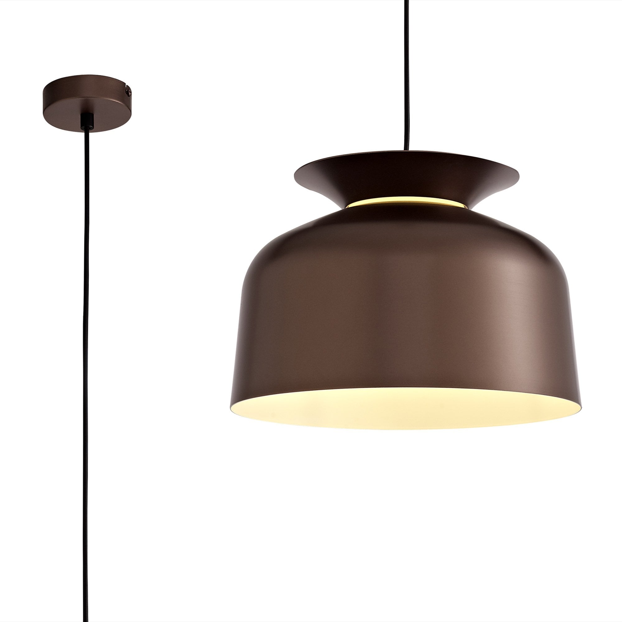NL76019 Timmy Single Pendant 1 Light Adjustable Gloss Coffee