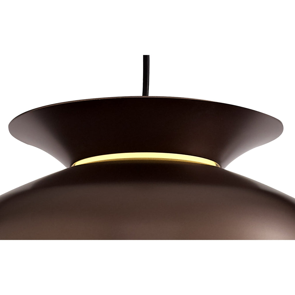 NL76019 Timmy Single Pendant 1 Light Adjustable Gloss Coffee