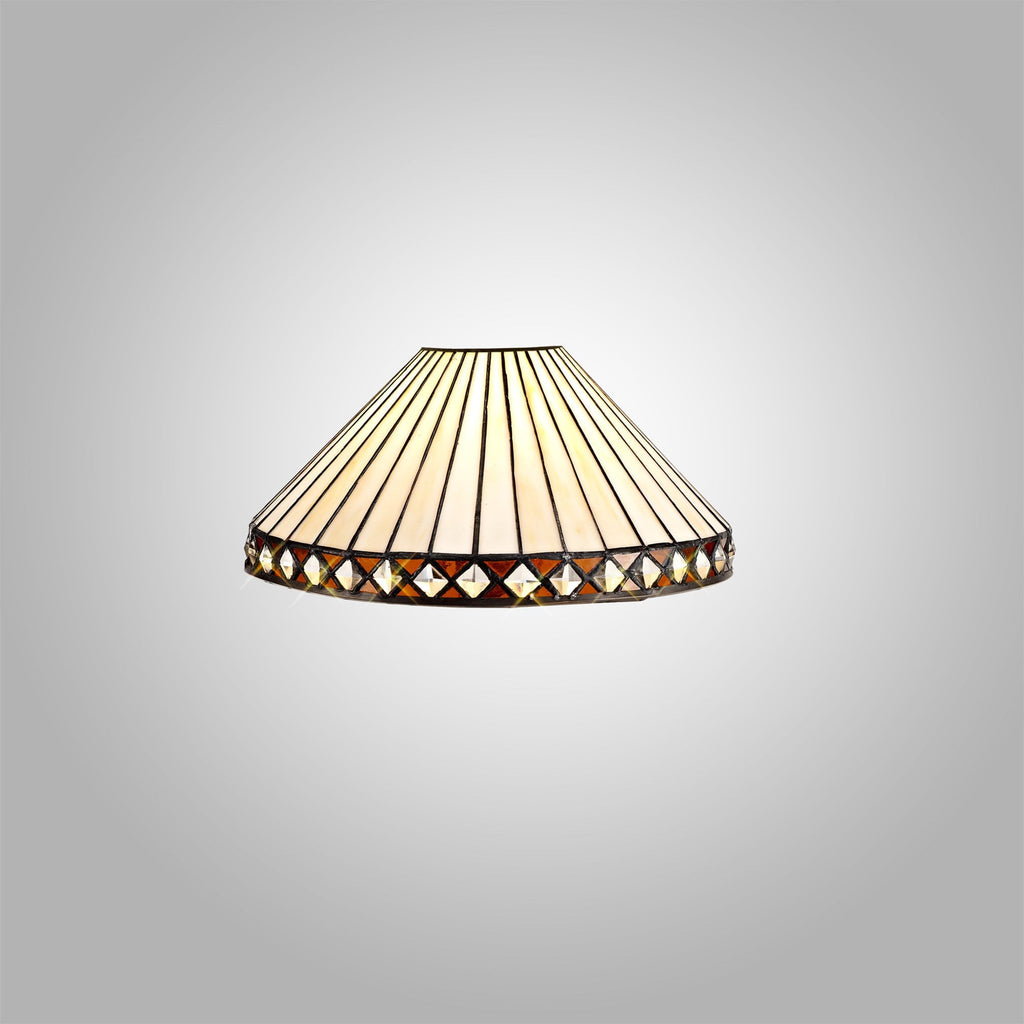 Tink Tiffany 30cm Non-electric Shade Suitable For Pendant/Ceiling/Table  Lamp Amber/Cream/Crystal