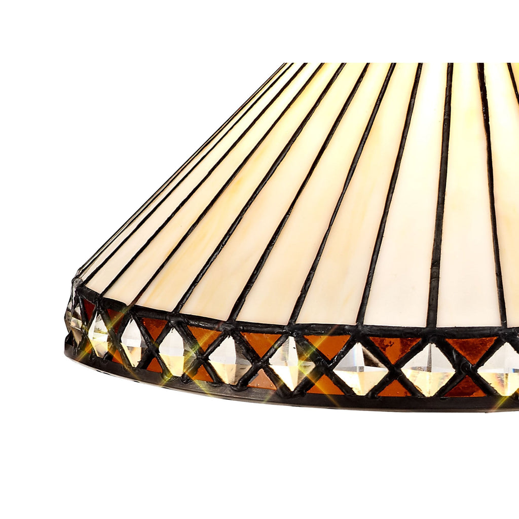 Tink Tiffany 30cm Non-electric Shade Suitable For Pendant/Ceiling/Table  Lamp Amber/Cream/Crystal